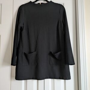 Talbots Black Funnel Neck Tunic